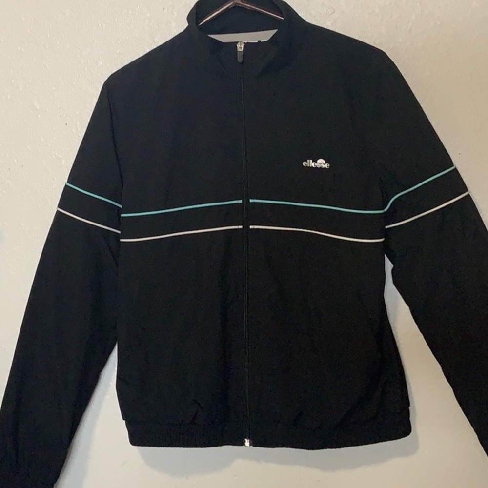 Brand New ELLESSE Italian black zip up